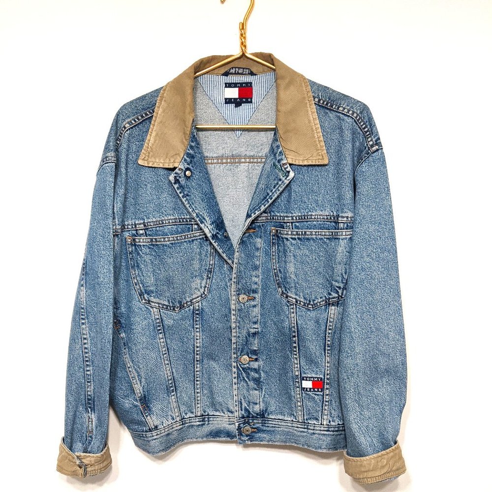 Vintage Tommy Hilfiger Oversized Denim Jacket L